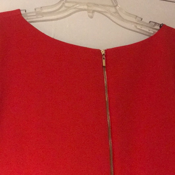 Tahari Orange Dress with Cutout - Picture 7 of 9